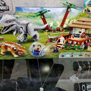 Jurassic World indominus vs Ankylosaurus Lego kit